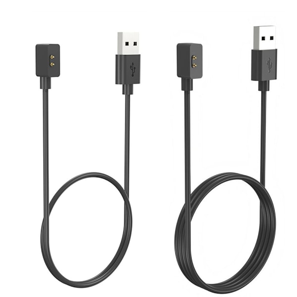 2 STK 60/100 cm Hurtigoplader USB Kabel Dock 60/100 cm SORT HVER 60/100cm black each
