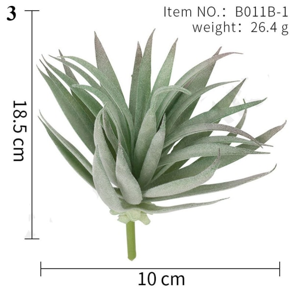 Dekoration Gröna konstgjorda suckulenter Växter 3 3 3