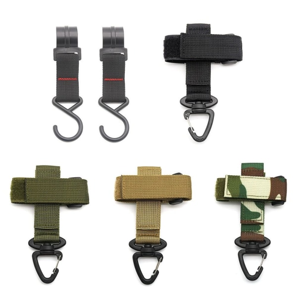 1/2 stk Tactical Carabiner Bælte D-Ring Karabinhage CAMOUFLAGE Camouflage 1pcStyle 2-Style 2