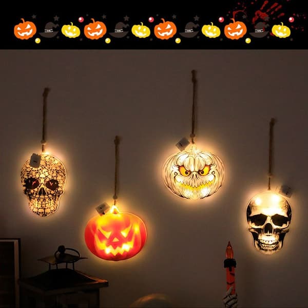 Pumpkin Light Evil LED-strenglys C C C