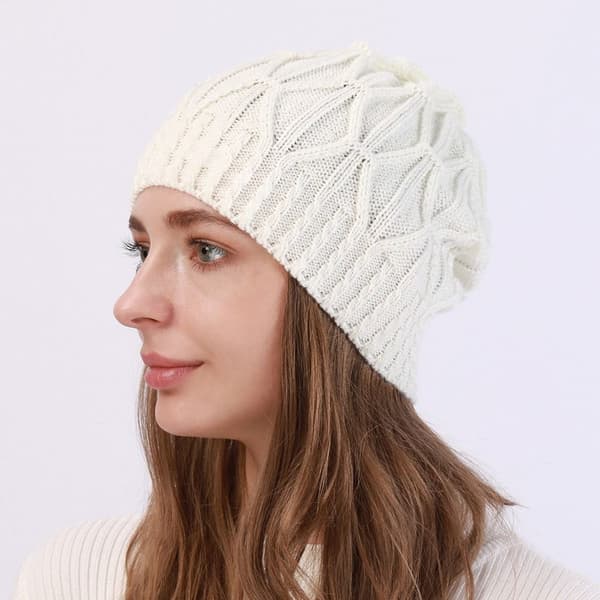 Cuff Knit Beanie Knitting Cap Hattu VAALEANHARMAA light grey