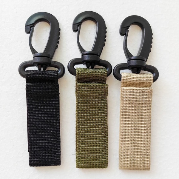 4st Webbing Ryggsäcksrem Quickdraw Karbinhake KHAKI STYLE 2 Khaki Style 2-Style 2