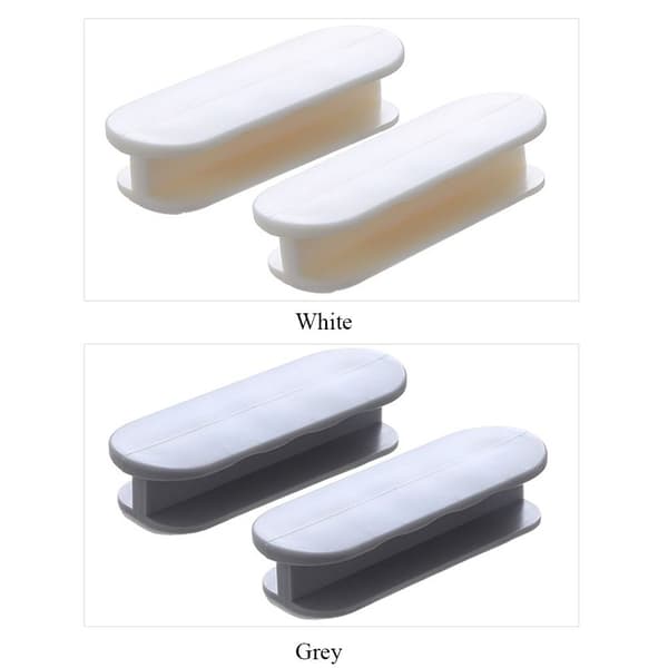 Dørgreb Skab Skuffe HVID 2STK 2STK white 2pcs-2pcs