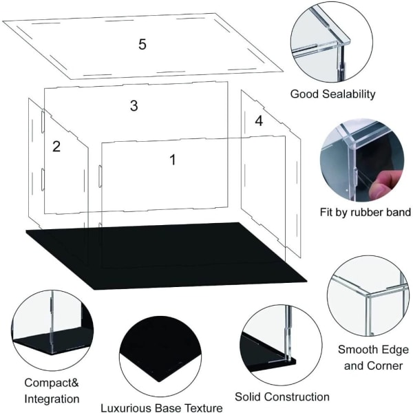 Oppbevaringsstativer for displaystativ 10X10X15CM 10x10x15cm