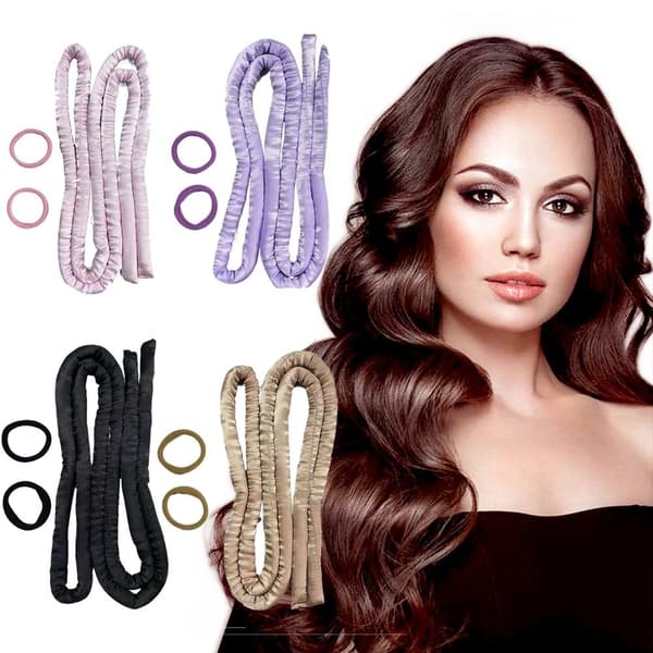 Heatless Wave Rod Head Band SORT black