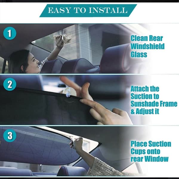 Car Sunshade Car Windshield Protector Bakre frontrute
