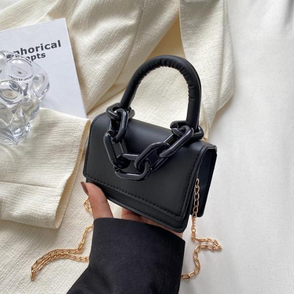 Ketju Naisten Laukut Kesä Crossbody Laukku MUSTA Black