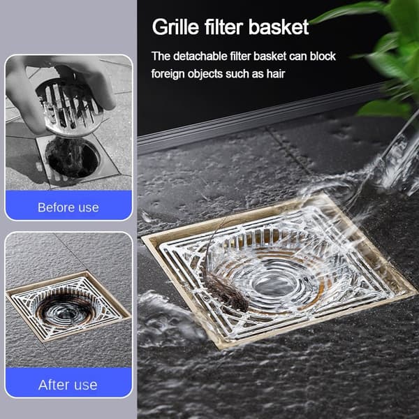 Dusch Golvavlopp Handfat Sil SILVER silver
