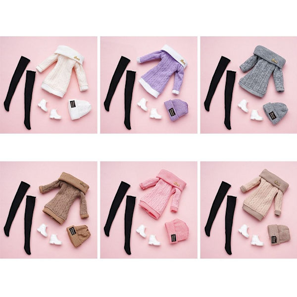 1 Set Dockor Byxor Vinterkläder Tröjor ROSA Pink