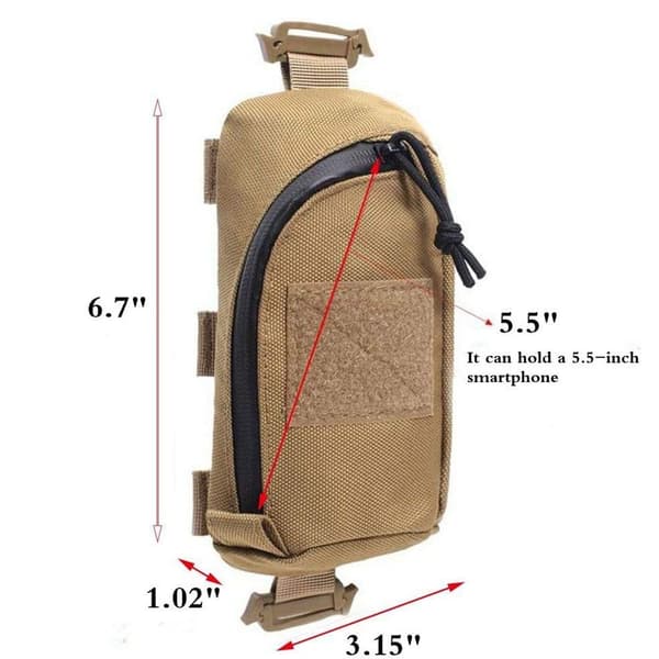 Molle Tactical Bag Taljetaske SORT Black