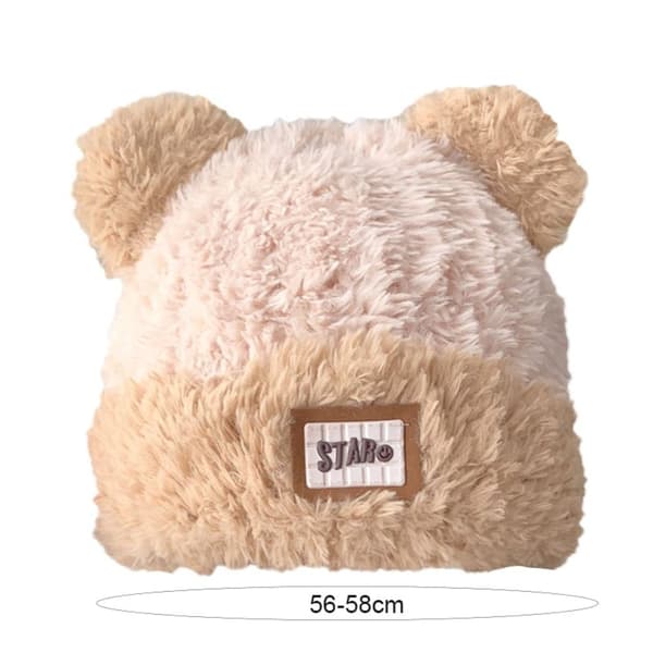 Strikket Hat Bear Ear Hat 1 1 1