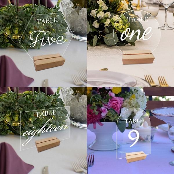 2 stk. bordnummerskilt klare displayskilte LSTYLE 4 STIL 4 LStyle 4