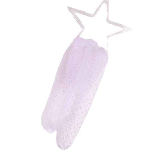 Dot Lace Sock Transparent Mesh Strumpor VIT white