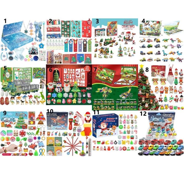 Jule Blind Box Sæt Julelegetøj 7 7 7