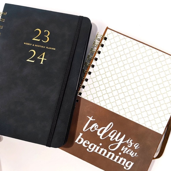 2024 Agenda Book Diary Weekly Planner VAALEENSININEN Light Blue