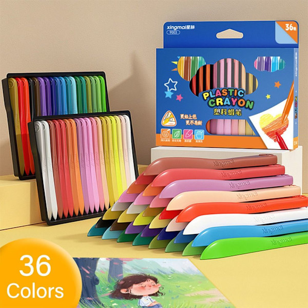 12/18/24/36 Farger Crayon Ikke skitne hender 24 FARGER 24 FARGER 24 Colors