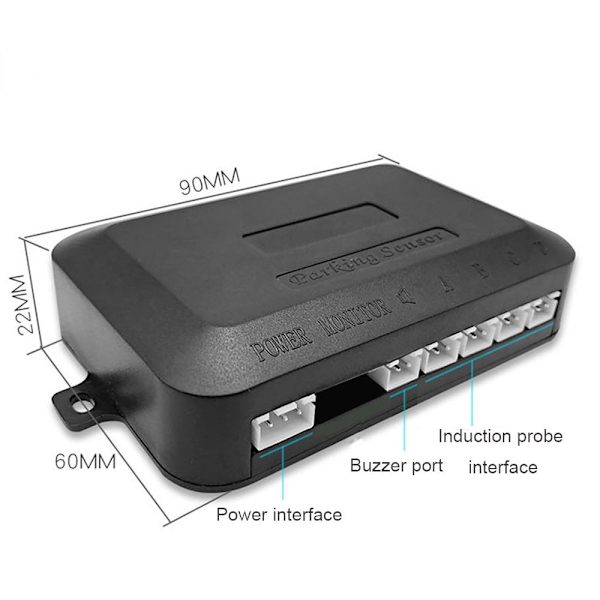 Parkeringssensorsæt Reverse Radar Sound 12V Black