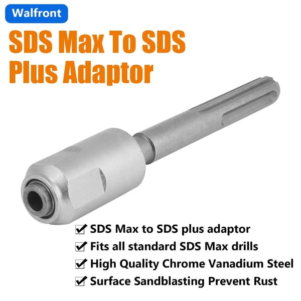 Tilkobling SDS Max til SDS Plus Drill 40 Krom Stålhammer