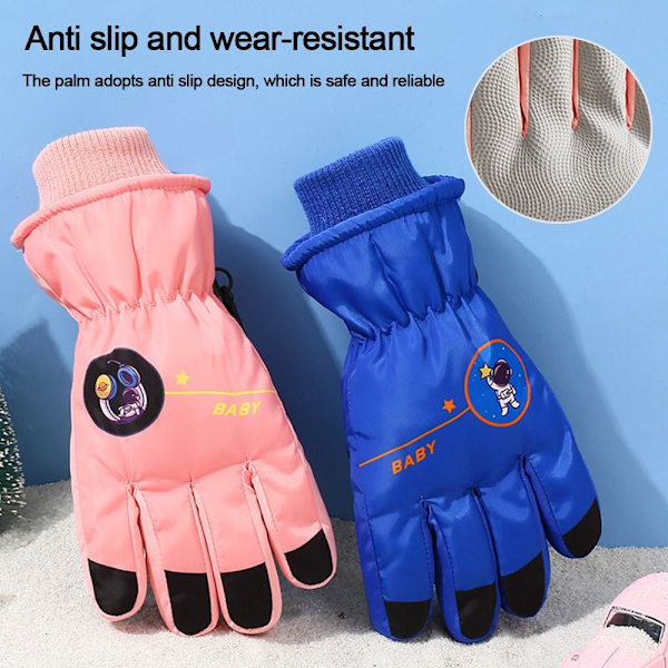 Barn Ski Hansker Barn Sykkelhansker ROSA pink