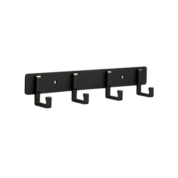 Vegg Dørkrok Stue Dørkrok SORT 4 KROKER 4 KROKER Black 4 hooks-4 hooks