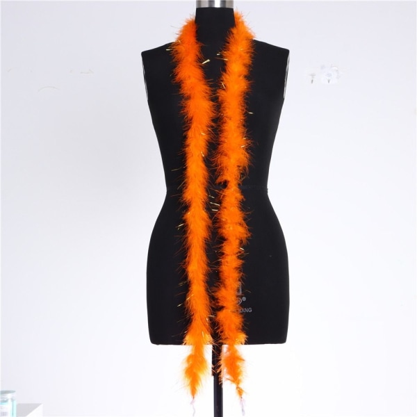 2M Feathers Feather Boa Strip ORanssi Orange