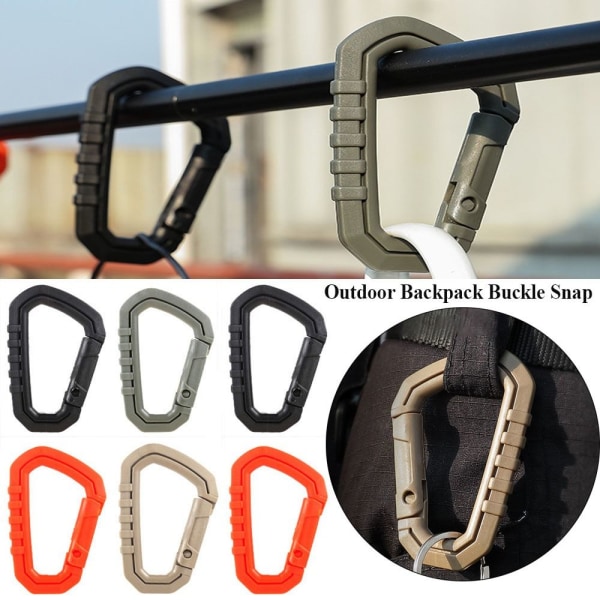 2st Fäst quickdraw Shackle Karbinhake Clip ARMY GREEN 2ST Army Green 2pcs-2pcs