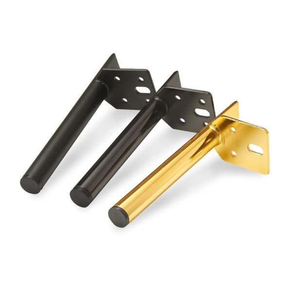 4 stk. ben til møbler, bordben 15CM SORT 4 STK. SORT 4 STK. 15cmblack 4pcs