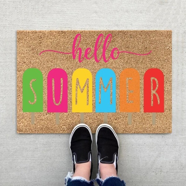 Sommargolvmattor Holiday Välkomstdörrmattor 4 4 4