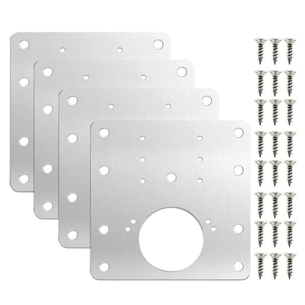 Hinge Reparationsplatta Skåpsdörrs gångjärn Montering 4 st 4PCS