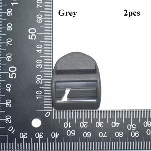 Webbing Strap Spænde Skyder Fastener GRÅ Grey