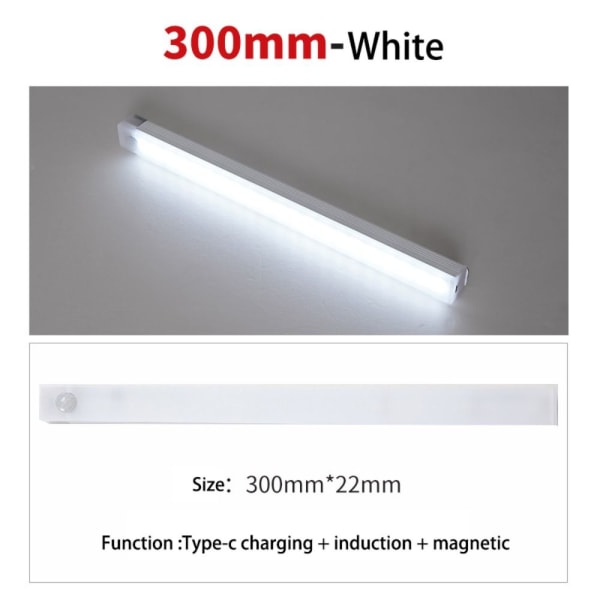Nattljus Rörelsesensorljus VIT 50CM White 50CM