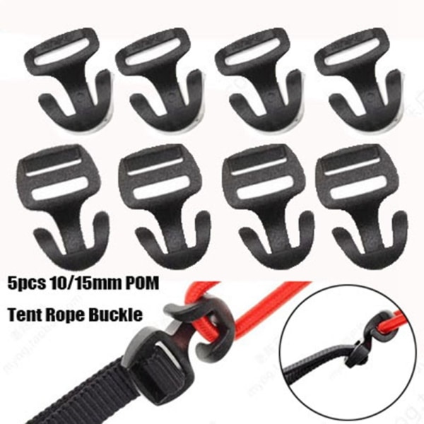 10 st Tältrep Spänne Pil Sladd Krok 10MM INTE JUSTERBAR EJ 10mmNot Adjustable