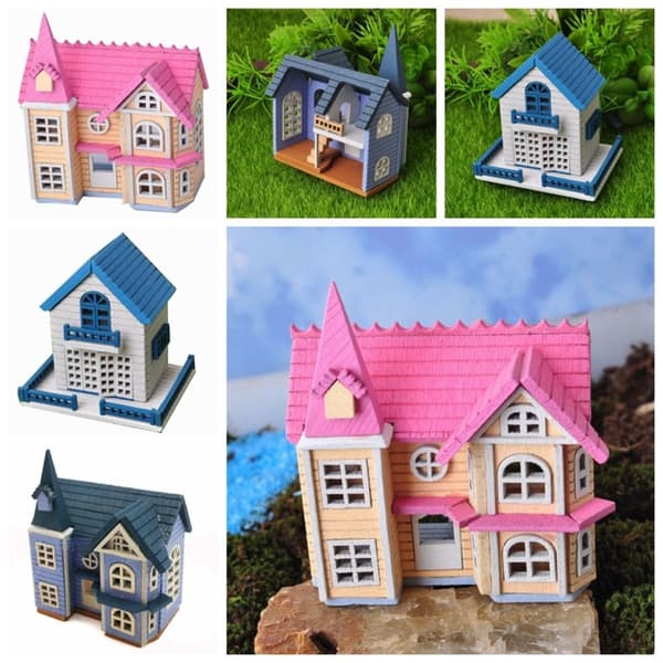 DIY Dollhouse Kit Miniatyr dockhus 2 2 2