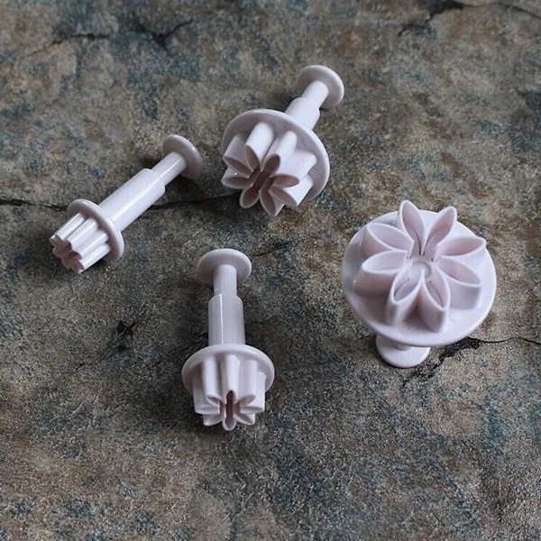 4 stk Fondantform Cookieform Stempelform