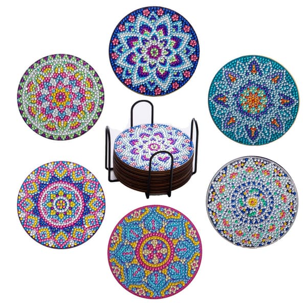 6 st/set DIY Diamantmålning Underlägg B B B