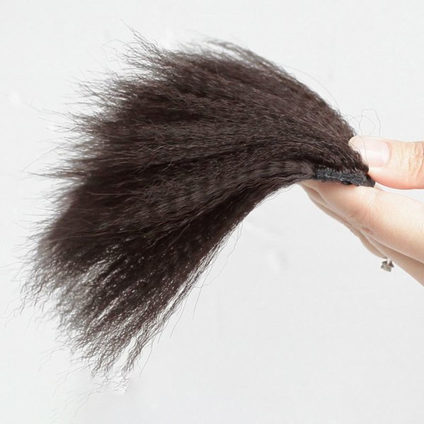 Perm Hair Pad Hårförlängningsklämma MÖRKBRUN 30CM 30CM dark brown 30cm-30cm