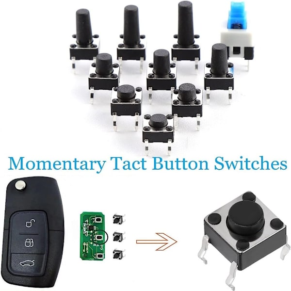 180st Push Button Switch Knapp Omkopplare Taktil