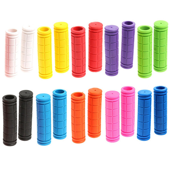 1 par cykelstyr greb Cykel gummi styr cover SKY Sky Blue