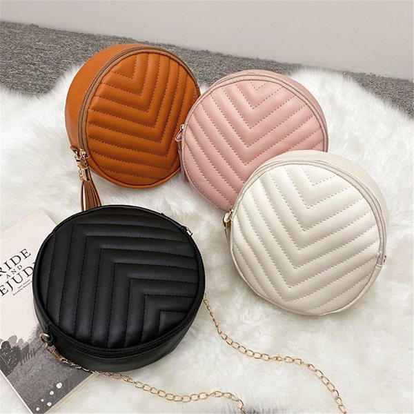 Dame Messenger Skuldertaske Crossbody Tasker sort