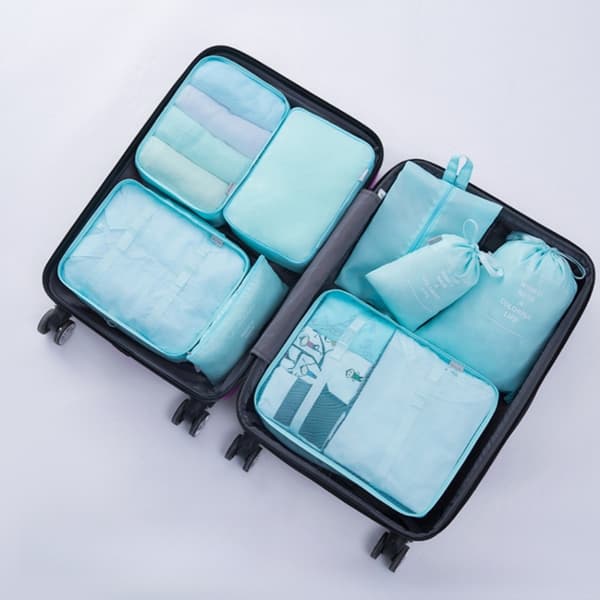 9 Pack Packing Cubes Tøj Organizer Tasker Bagage Opbevaring Tasker Gray 9 Pack-9 Pack