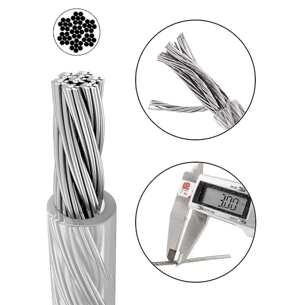 1 Set Wire Cable Clamps Wire Cable Kit Wire Rope Cable