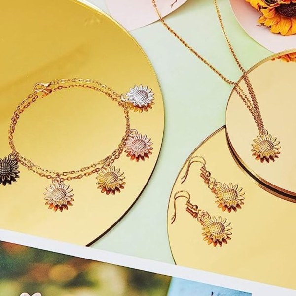 Sunflower Charms Riipukset Vintage Flower Riipukset Auringonkukkahelmi