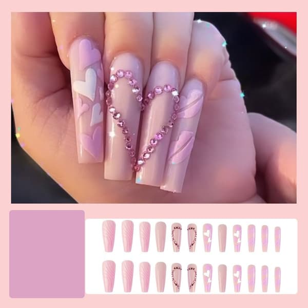 Fake Nails pitkät ranskalaiset 2 2 2