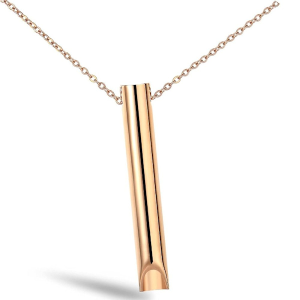 Mindful Breathing Necklace Mindful Anapana Breathing Necklace gold