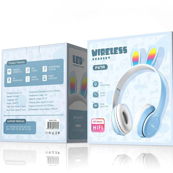 Trådløse høretelefoner Headset SORT black