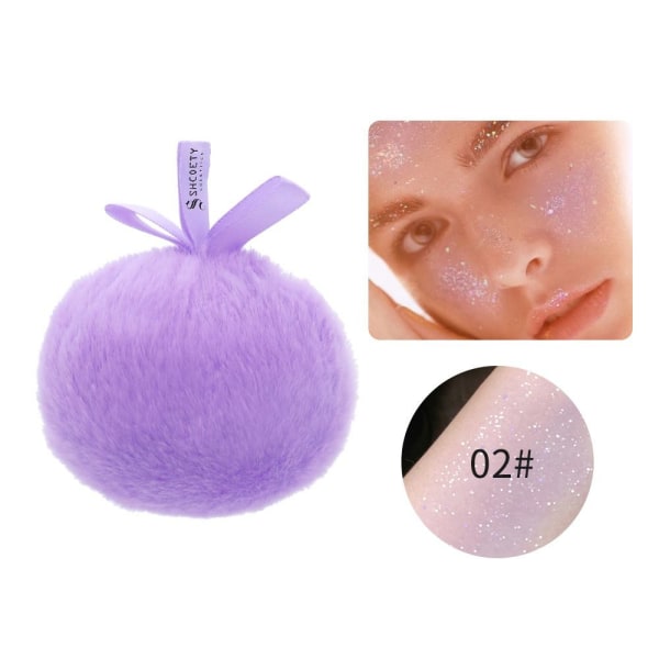 Plys Makeup Ball Makeup Powder Puff LILLA purple