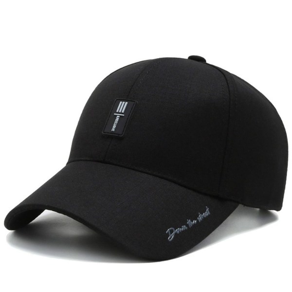 Qucik Dry Baseball Keps Golf Fiske Cap SVART black