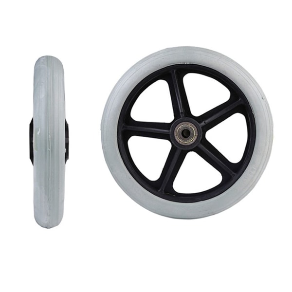 Shoppin Cart Wheels Solid Tire Wheel GREY 6INCH Grey 6inch