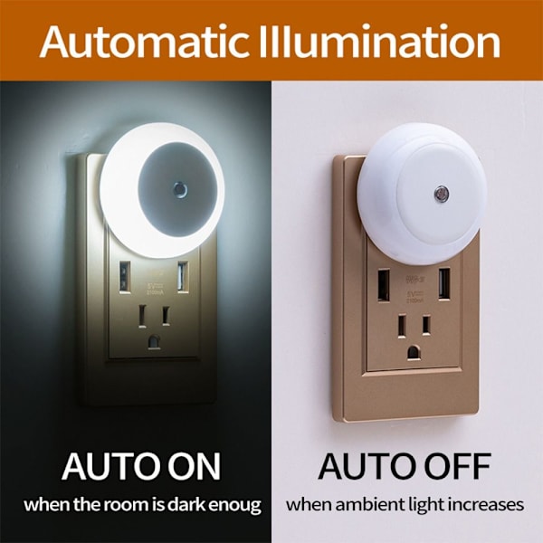 Natlys Lysstyret induktionslys HVID LYS EU EU white light EU-EU