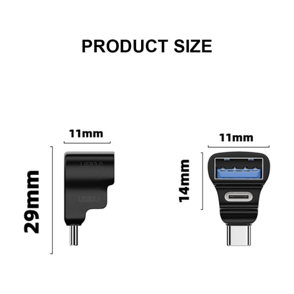 USB-C-muunnin OTG-sovitin USB-C 1C 1A USB-C 1C 1A USB-C to 1C 1A